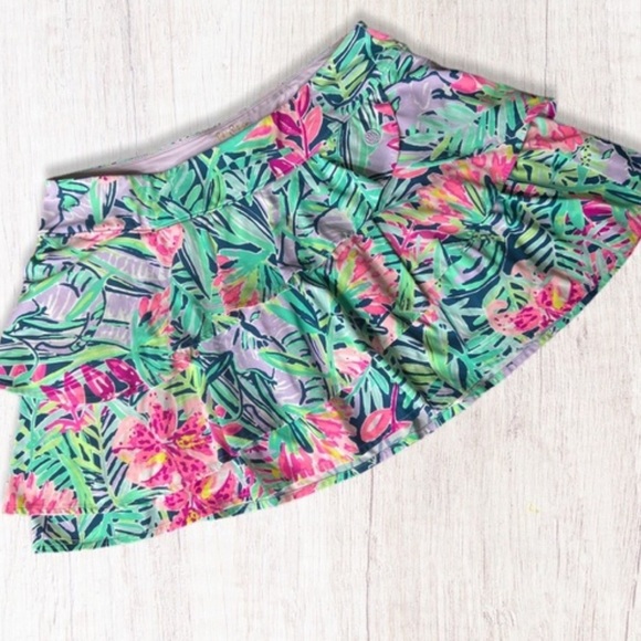 Lilly Pulitzer Luxletic Ruffle Gabby Skort XL - Picture 1 of 11